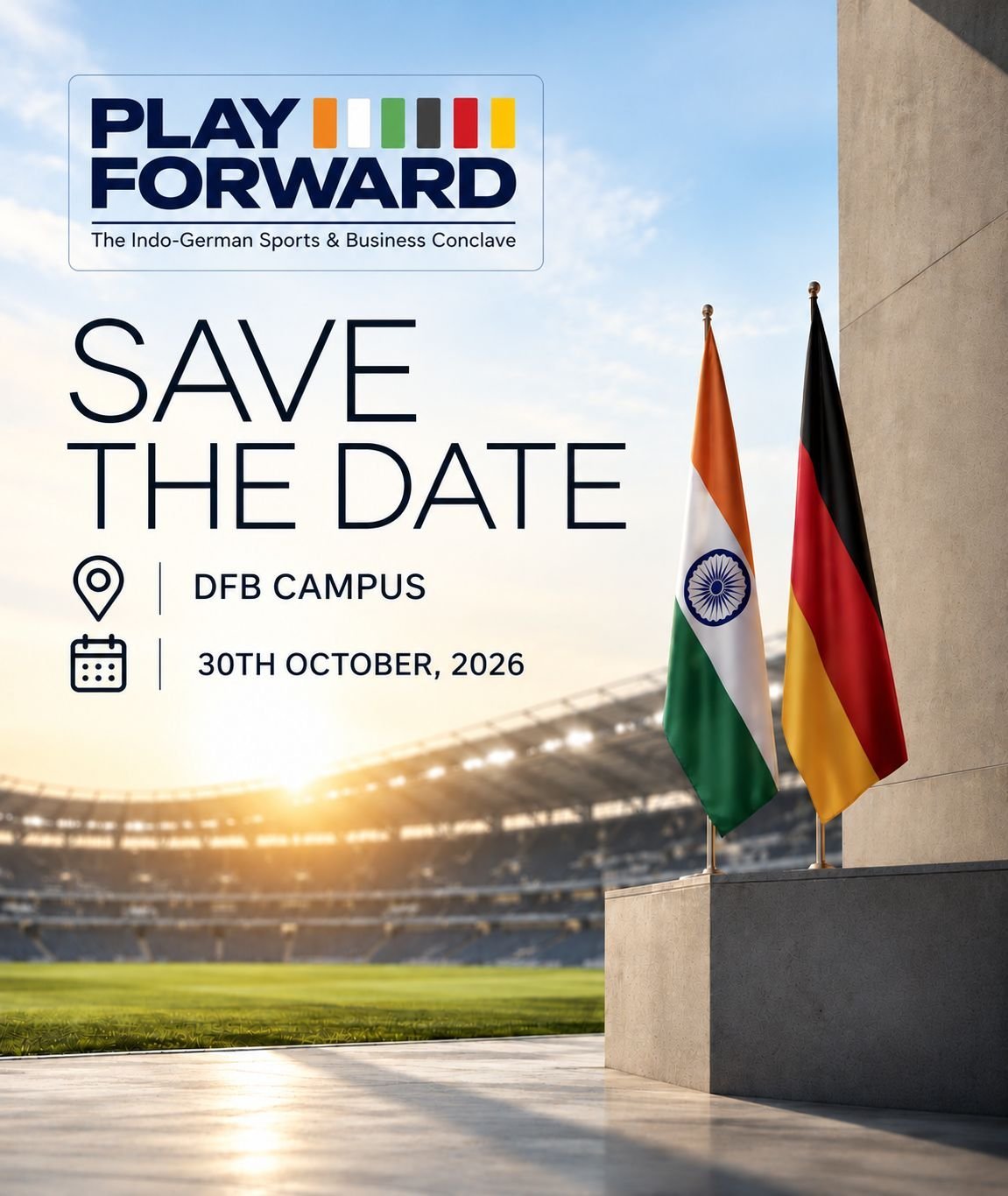 Play Forward save the date: DFB Campus, 30th October 2026